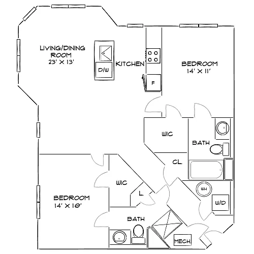 Floor plan Design 2R-E