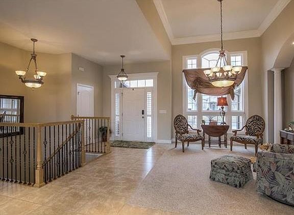 Stunning Entry with Tile floors