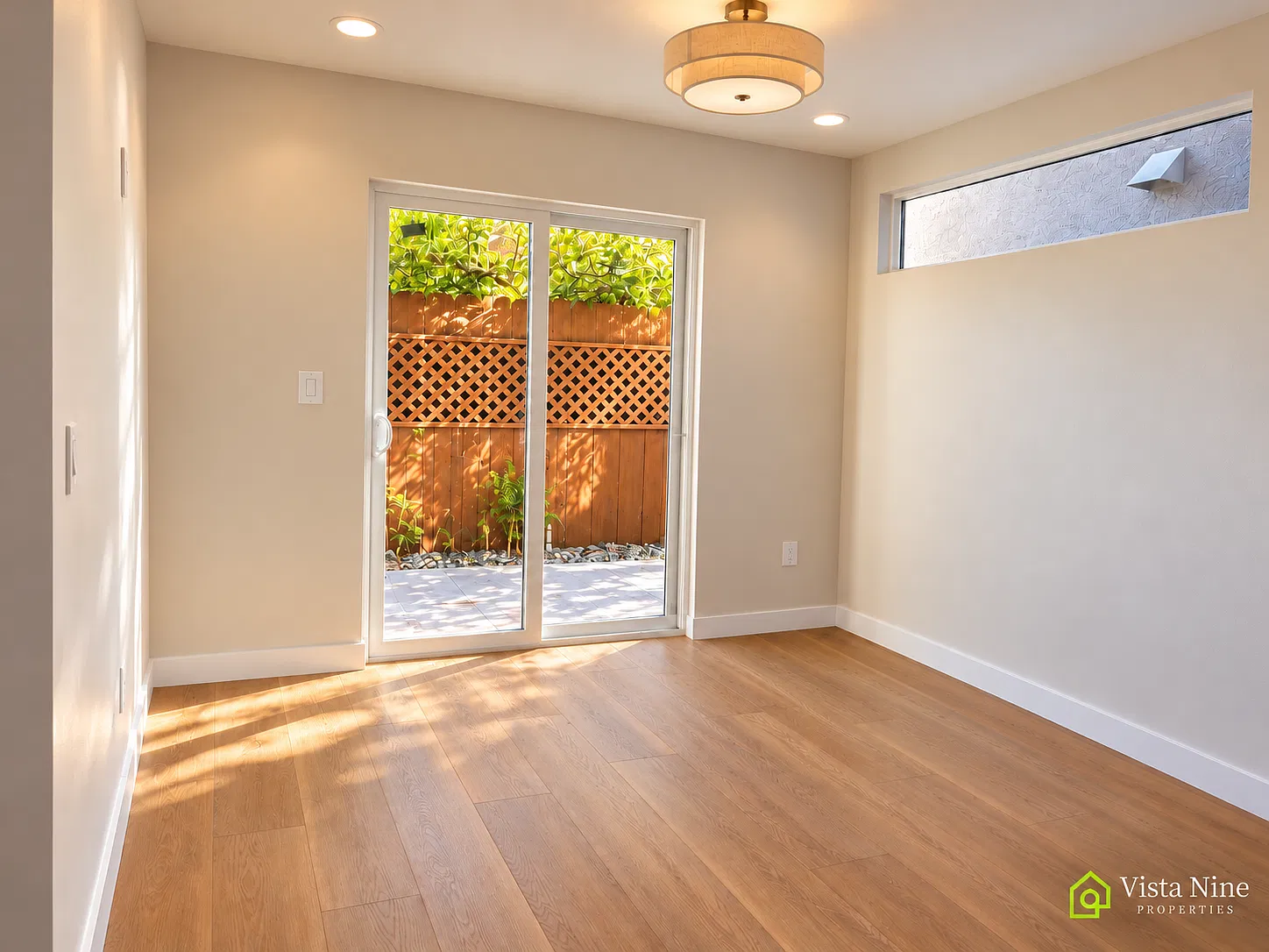 Living room with patio