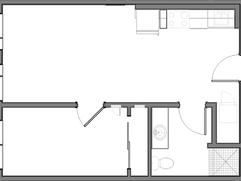 One Bedroom and One Bathroom Apartment One Bedroom and One Bathroom Apartment
