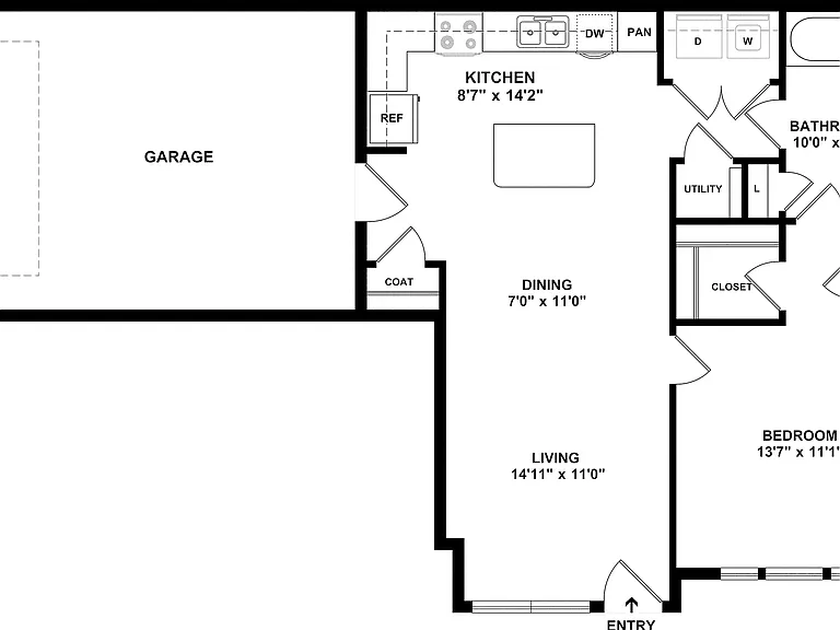 A1G Floor plan W Dimensions A1G Floor plan W Dimensions