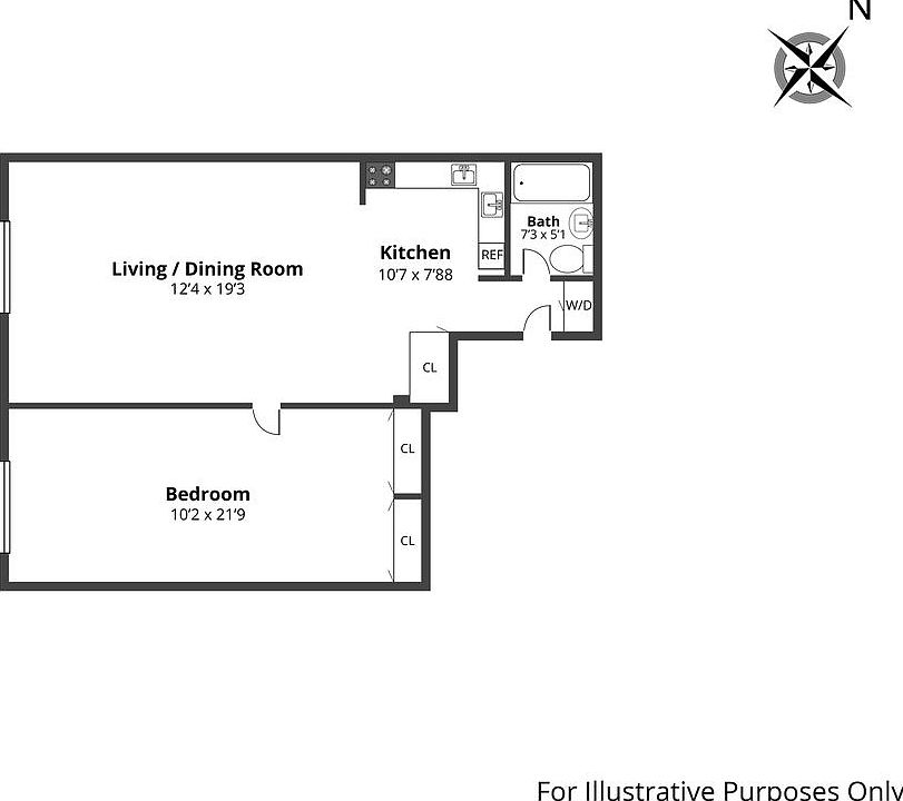 1st image of 428 W 49th St APT 3a