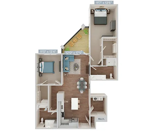 Floor plan Furnished-f-B10-1202