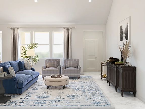 Great room with vaulted ceiling condition