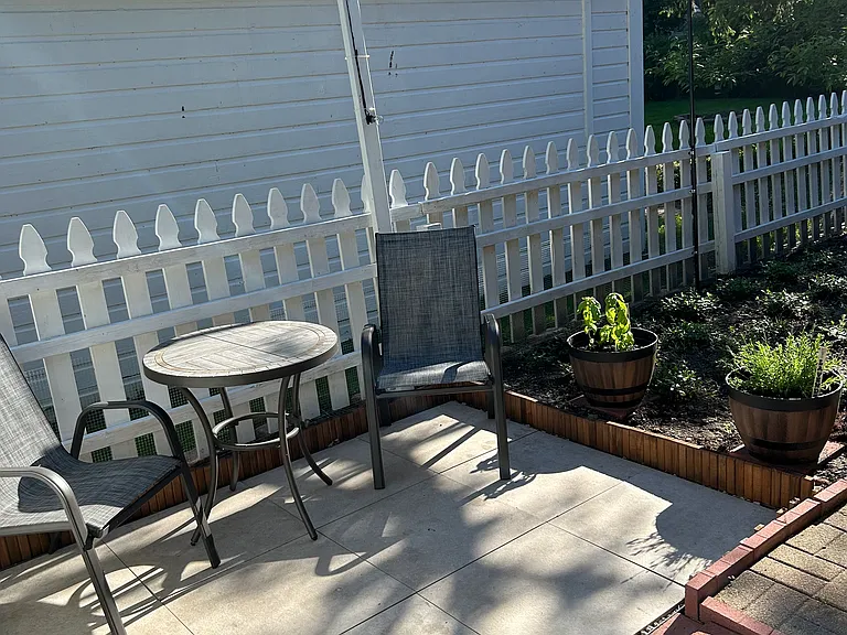Garden sitting area