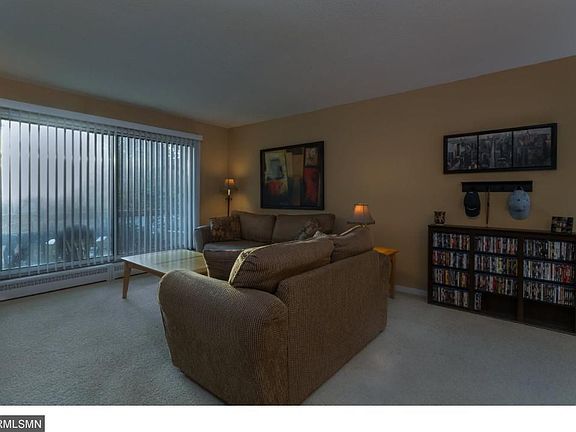 Lots of natural light in the living room, courtesy of the large sliding door.
