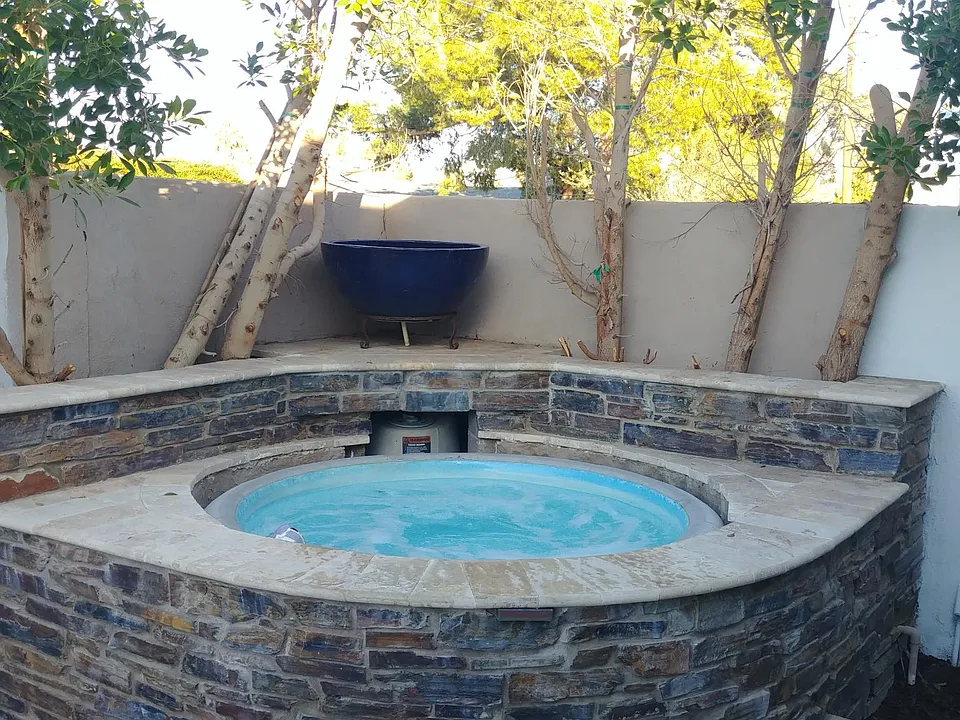 Private hot tub on your patio