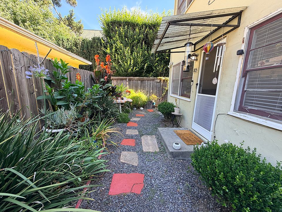 Semi private outdoor space for planting.