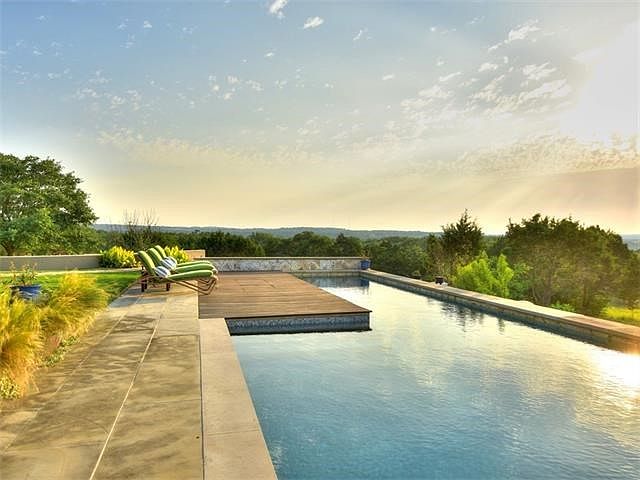There are sweeping hill country views.  The ipe deck has a large storage space beneath it.