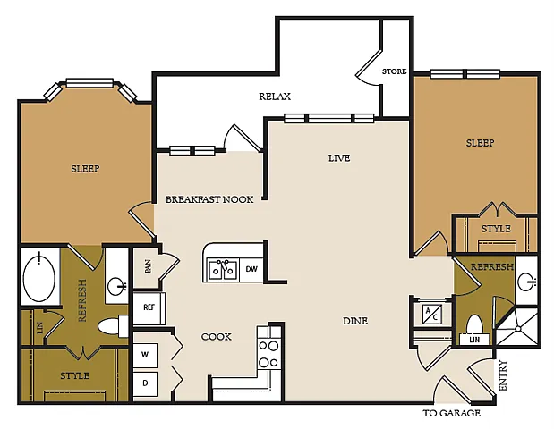 Floor plan B2-G