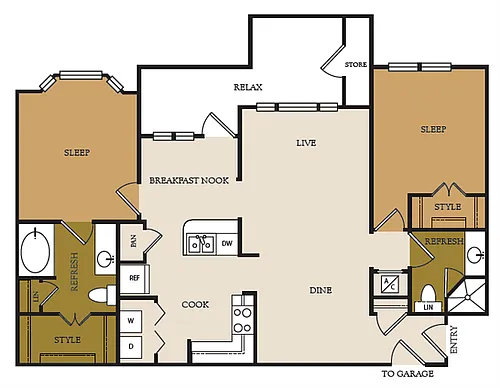 Floor plan B2-G