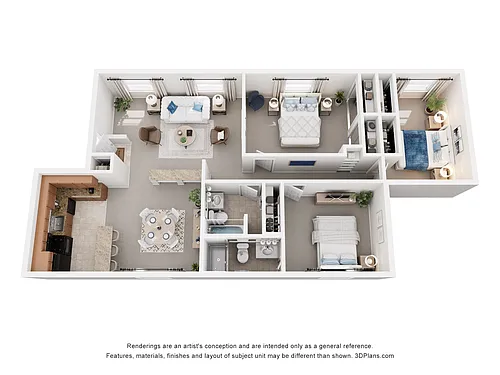Floor plan 3 Bedroom