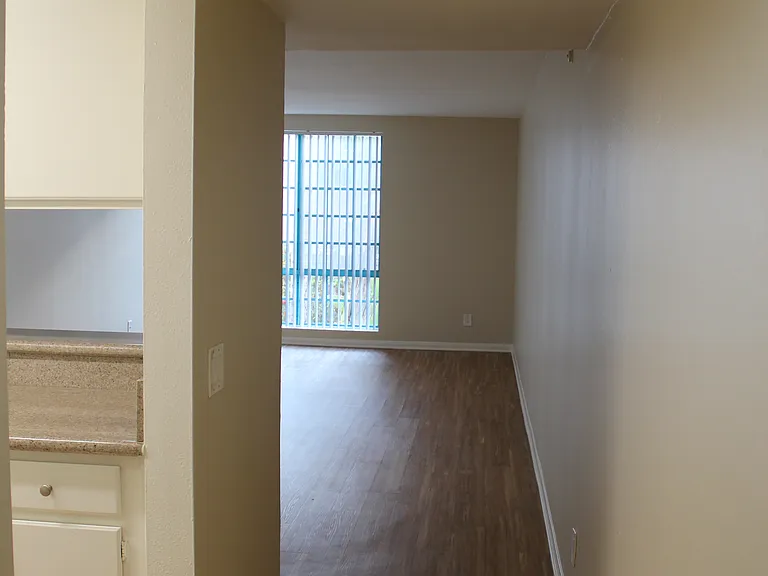 view from hallway to living room