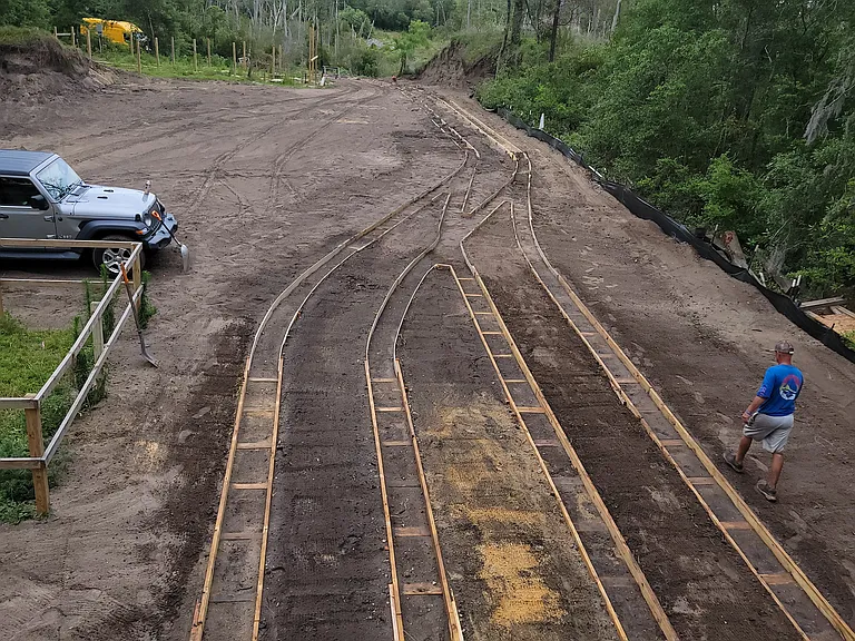 Driveway going in July 11, ready for light traffic July 15
