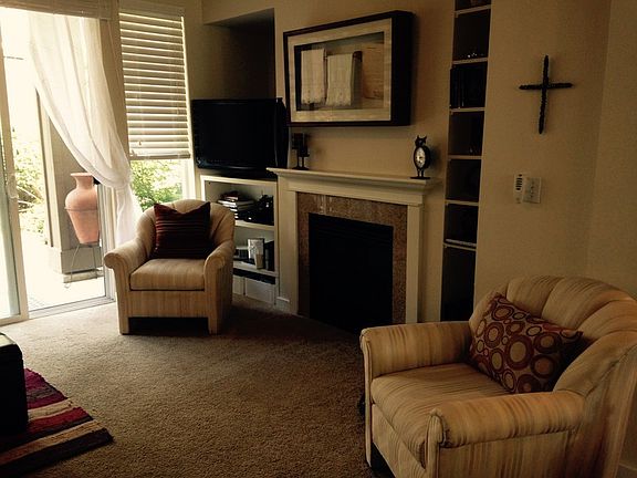 Living room with gas fireplace