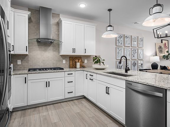 Dallas White Granite Countertops in the Gourmet Kitchen