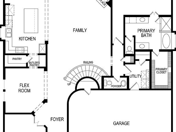 Boston 2F w Media First Floor Plan