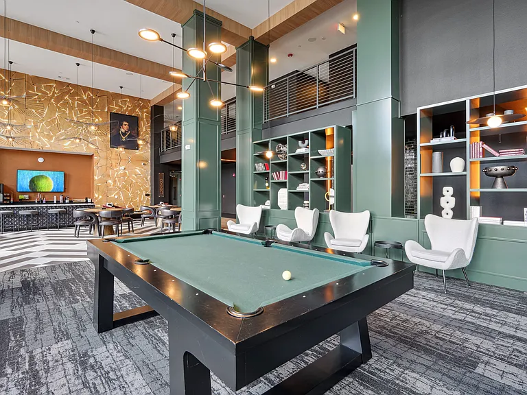Game Lounge with Billiards