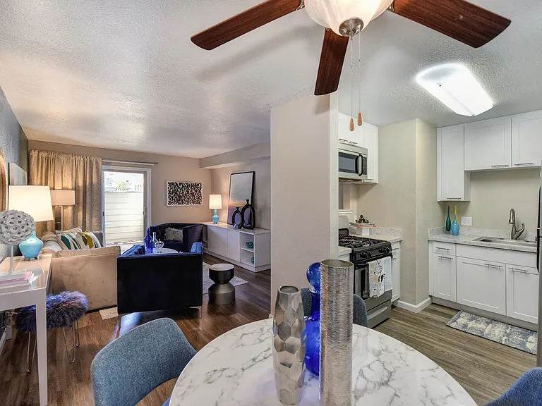 Dining Area in The 1 Bedroom Floor Plan