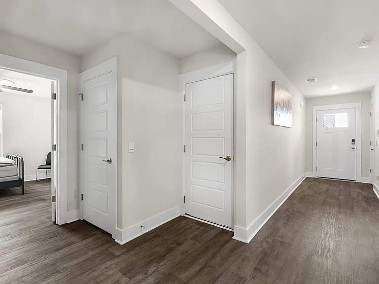 View from hallway into bedroom 3