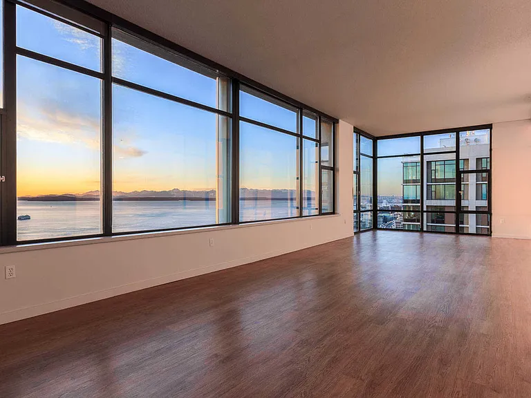 Living Room with Hard Surface Flooring and Floor-to-Ceiling Windows