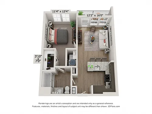 Floor plan A1 - Indigo