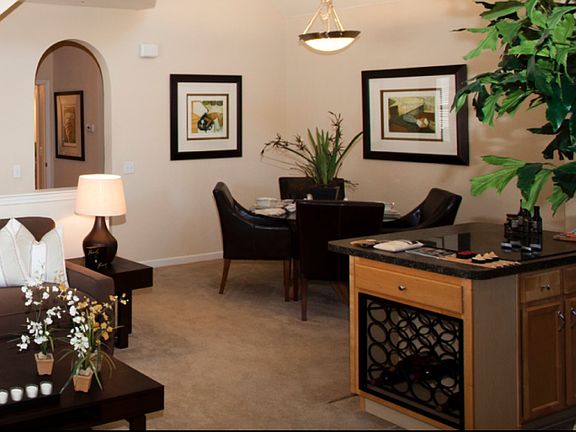 Dining Room with Built in Wine Rack