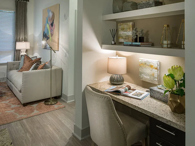 Study nook in the living room