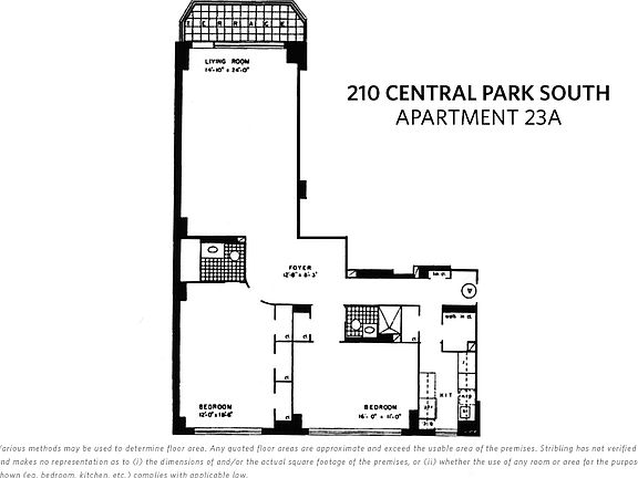 2nd image of 210 Central Park S APT 23A