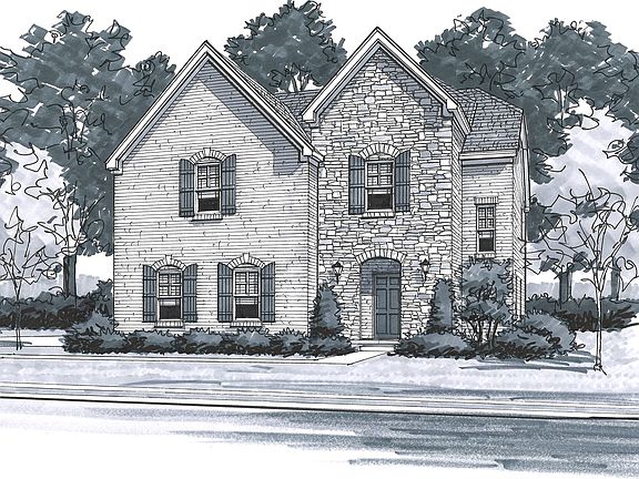 The Wellington - French Country Side Entry