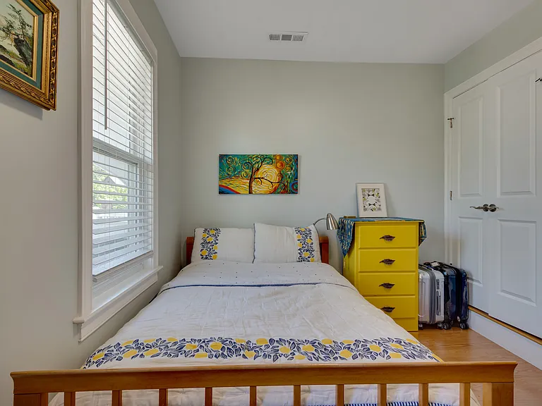 Second bedroom has double door closet