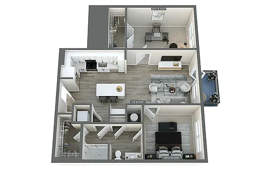 Floor plan Russell with Study