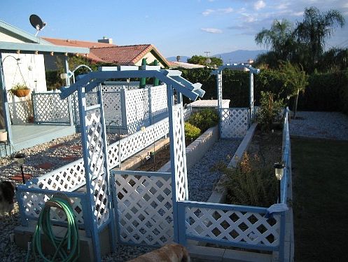 Rear fenced garden