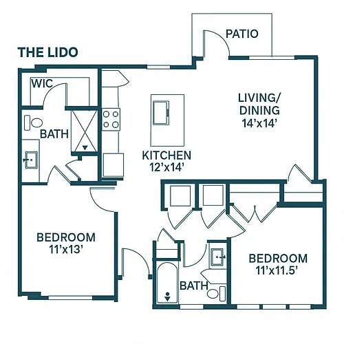 Floor plan The Lido