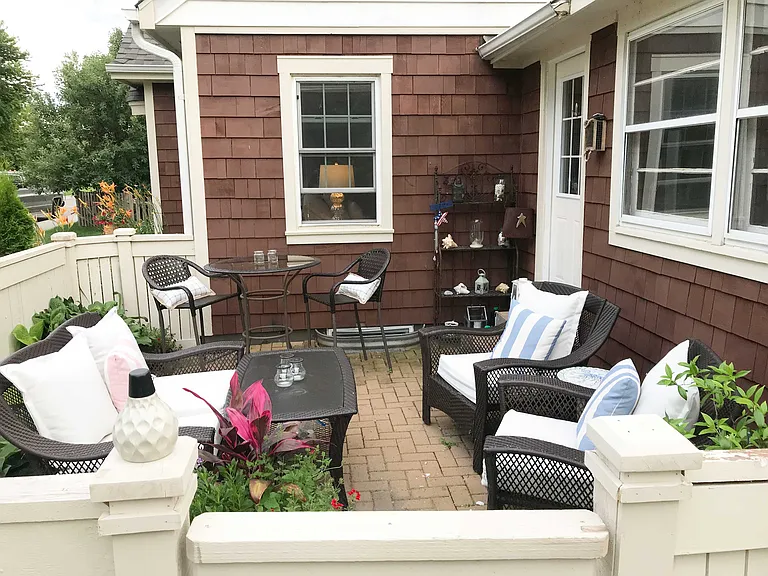 private enclosed patio