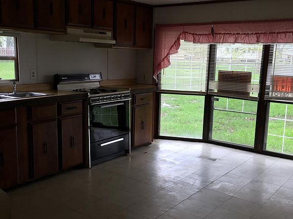 Kitchen with gas stove