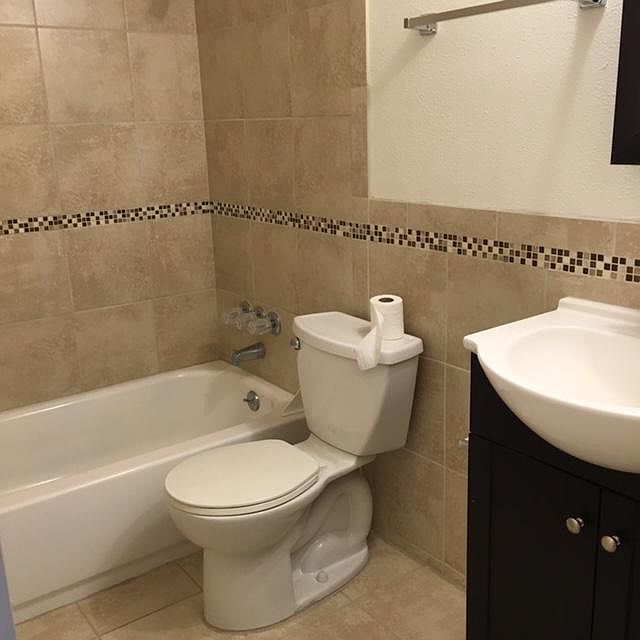 updated tile bath