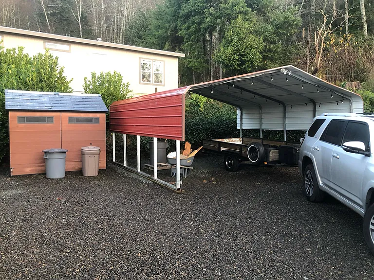 Carport and shed