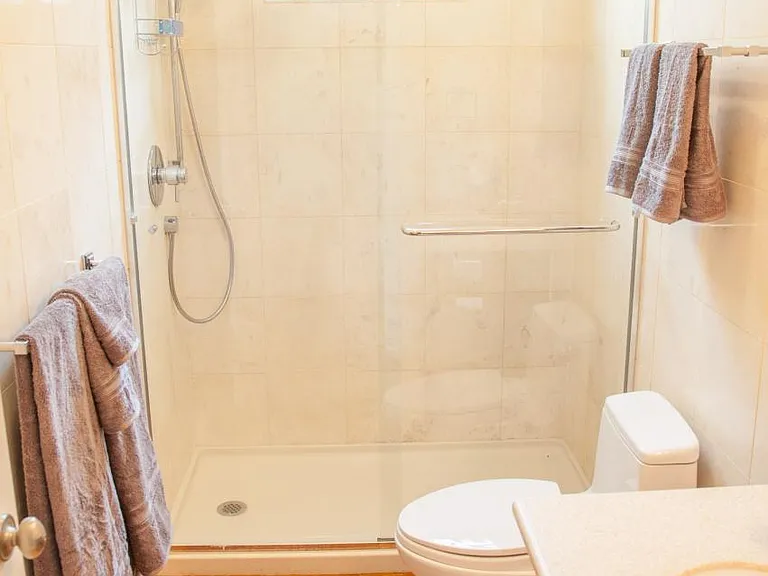 Teak Floor - extra large shower