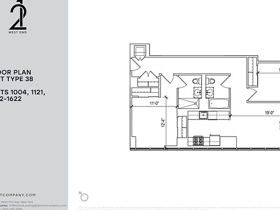 2nd image of 21 W End Ave APT 1422