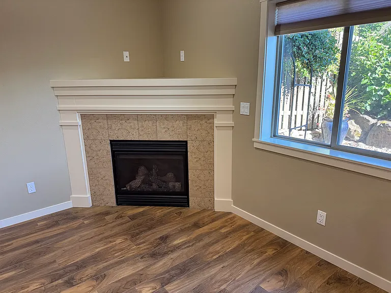 gas fireplace in family room
