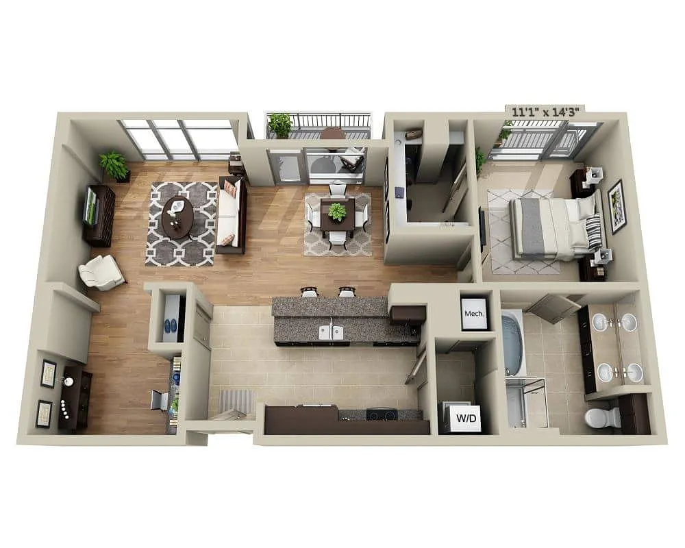 Floor plan Floorplan J