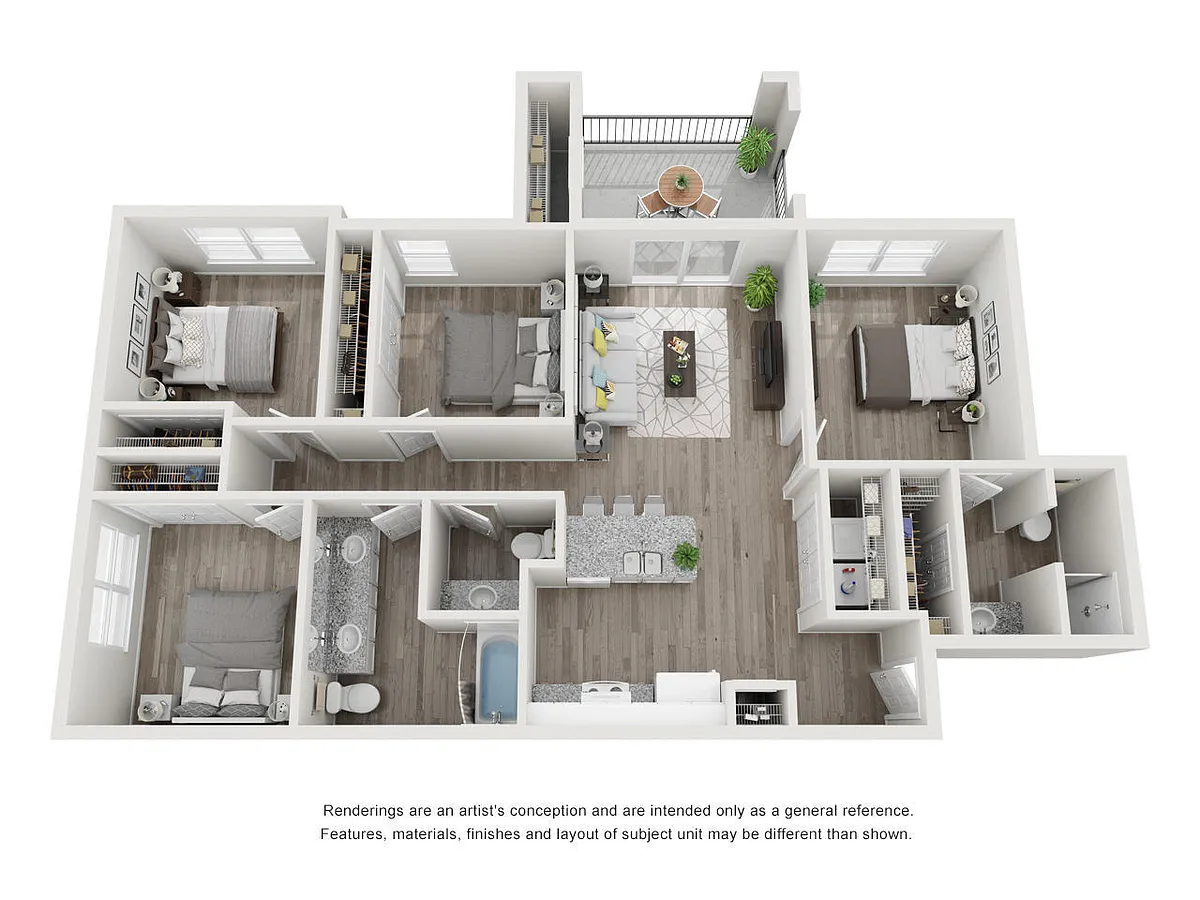 Floor plan 4 Bedroom