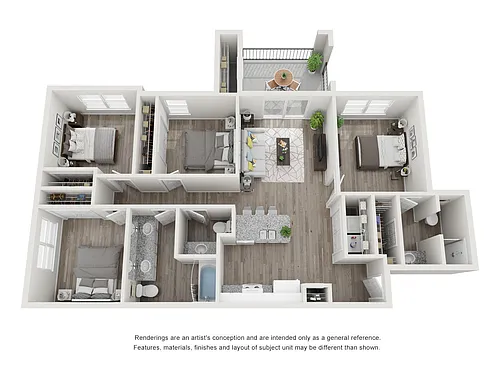 Floor plan 4 Bedroom