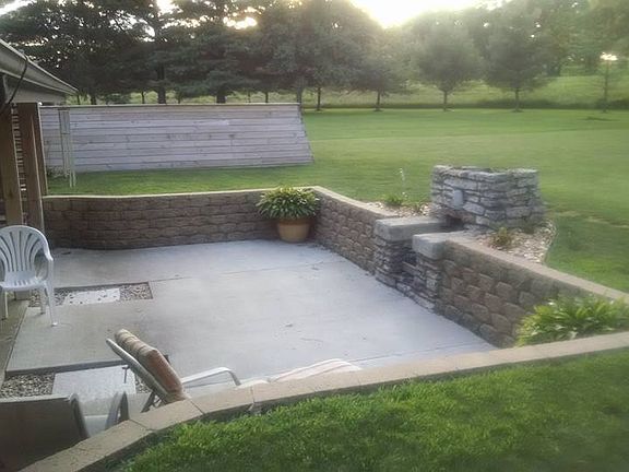 walk out patio