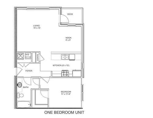 Floor plan One Bedroom