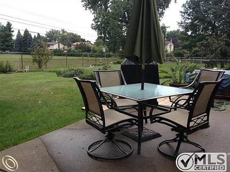 Patio and yard