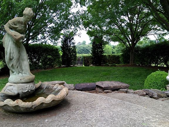 Terrace/Hedged Garden beyond