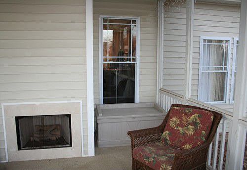 Screen porch w/ fireplace