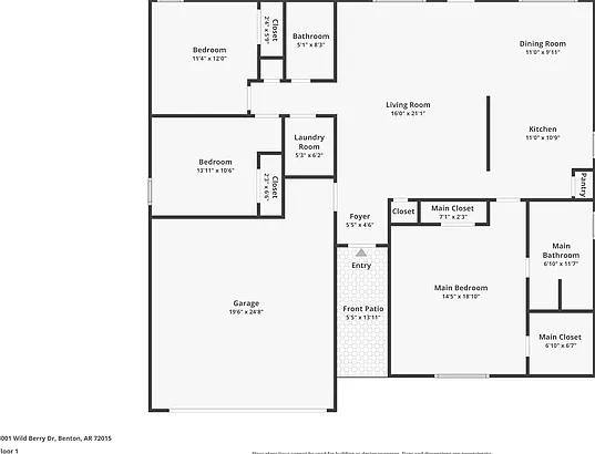 3 bed, 2.0 bath, 1486 sqft, $1,725 — Photo 2